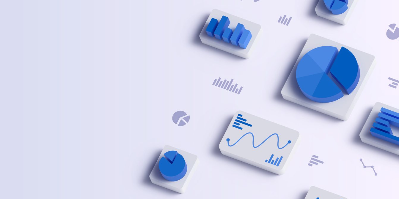 Data Analysis Chart Graph 3D Statistics Background