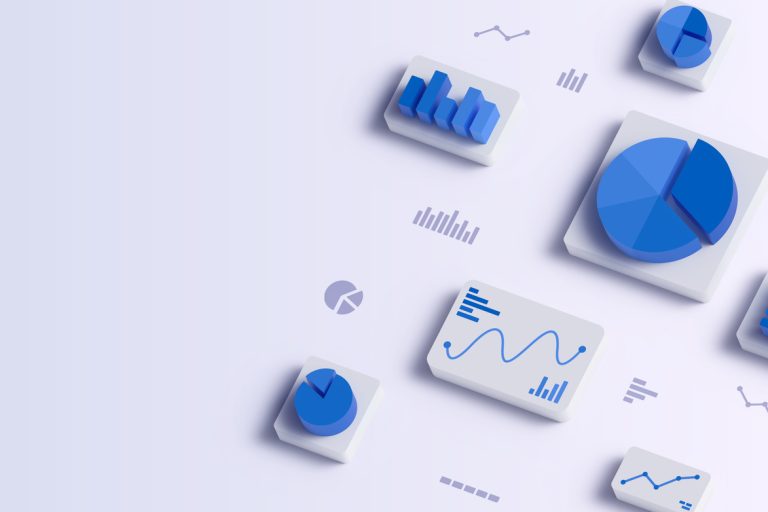 Data Analysis Chart Graph 3D Statistics Background