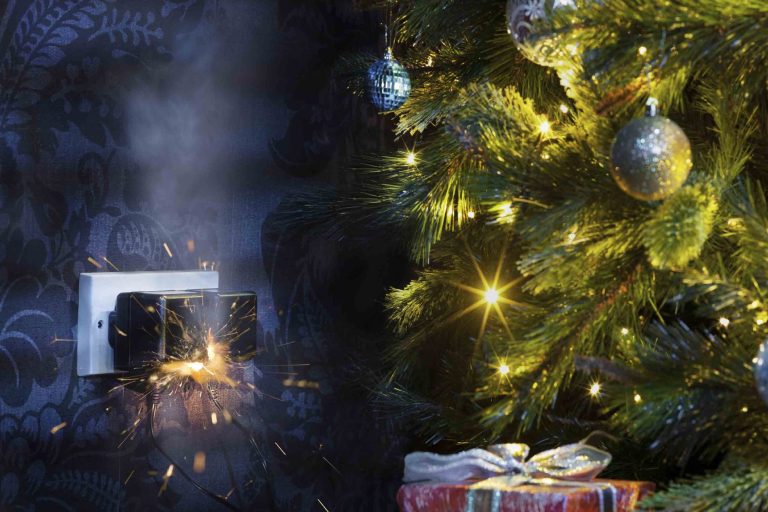 holiday, Christmas tree, fire, short circuit